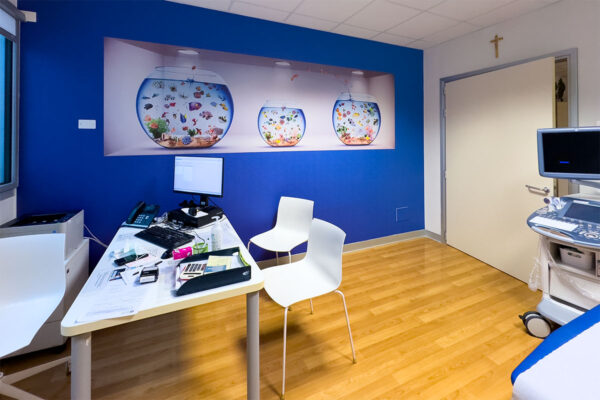 Ospedale di Santorso — Wallpaper reparto pediatrico